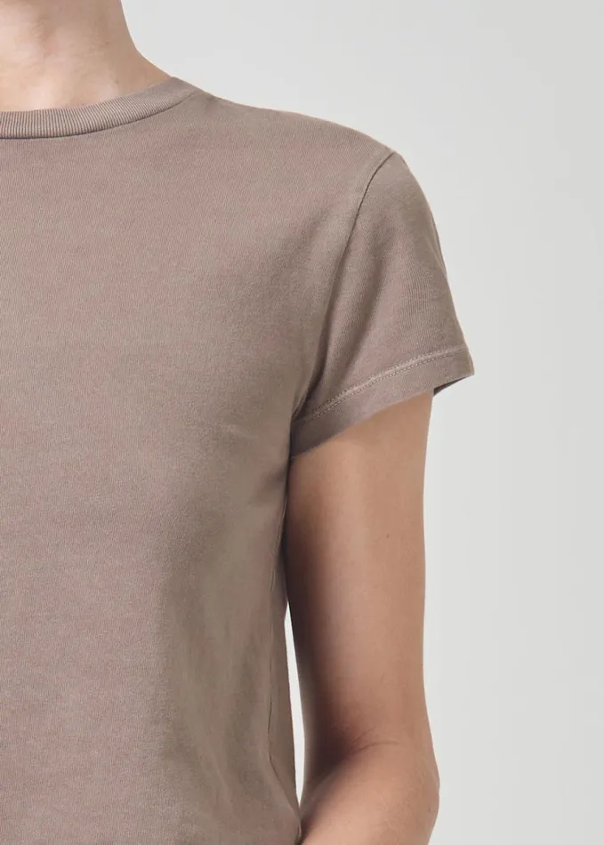 Tops and Bodysuits Women Agolde Adine Shrunken Tee In Kiln