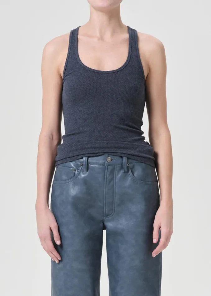 Tops and Bodysuits Women Agolde Bianca Tank In Blue Jay