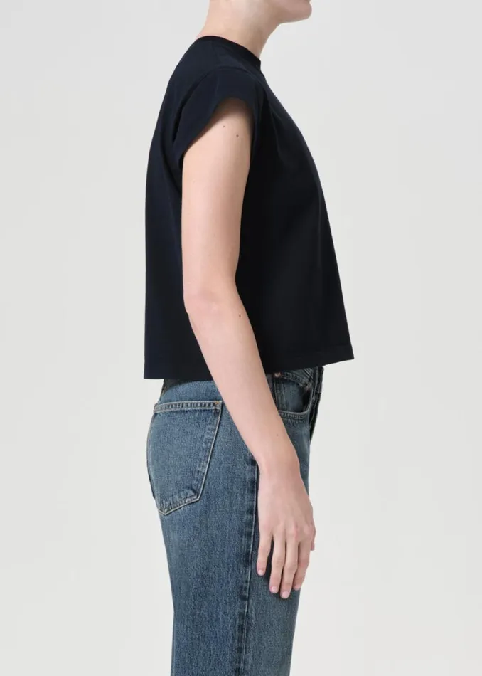 Tops and Bodysuits Women Agolde Bryce Tee In Storm