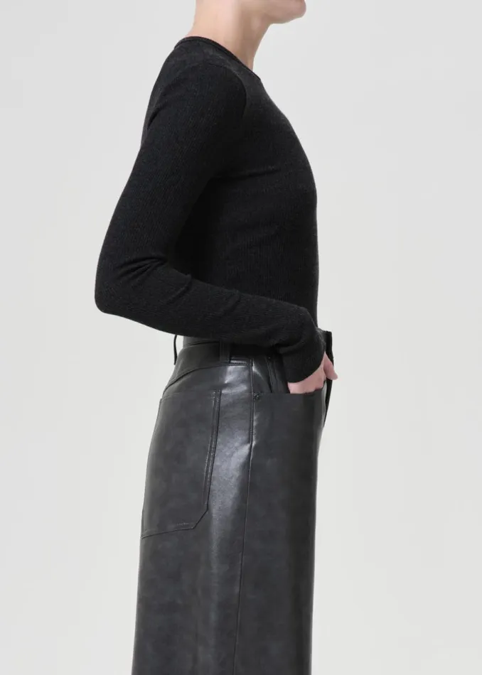 Tops and Bodysuits Women Agolde Delphi Slim Tee In Katniss