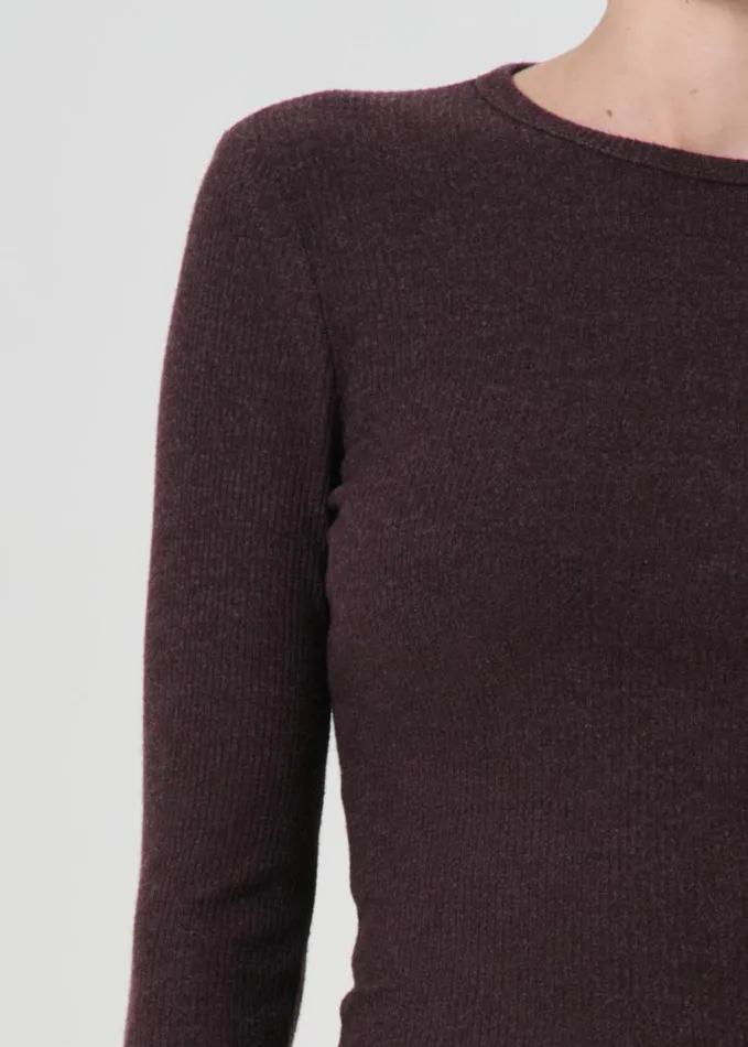 Tops and Bodysuits Women Agolde Delphi Slim Tee In Raisin