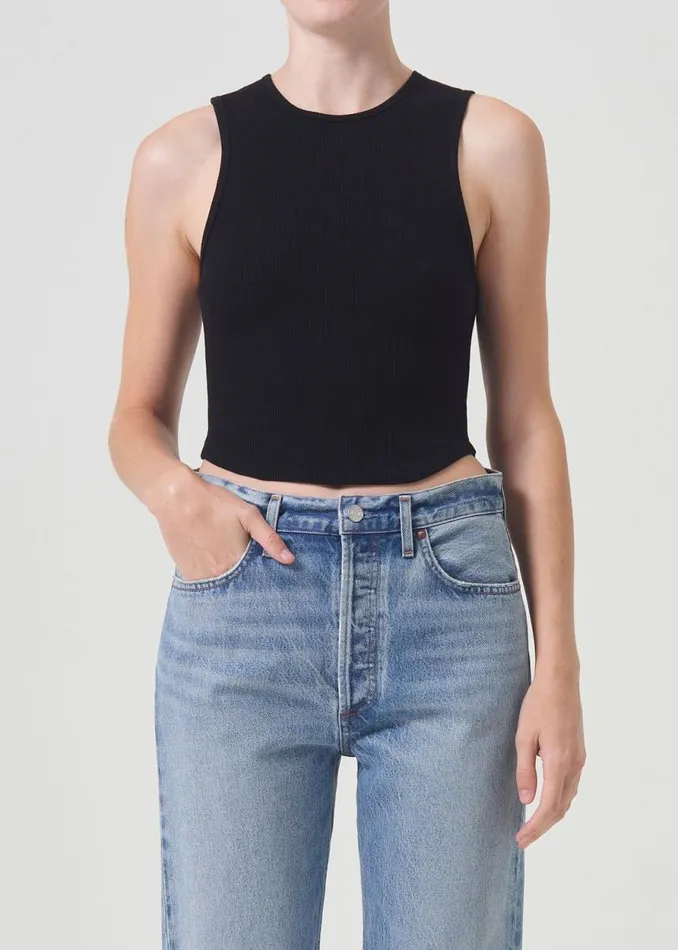 Tops and Bodysuits Women Agolde Nova Tank In Black