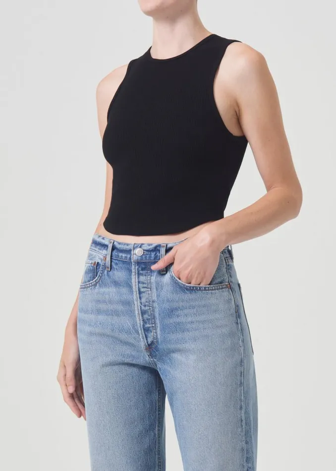 Tops and Bodysuits Women Agolde Nova Tank In Black