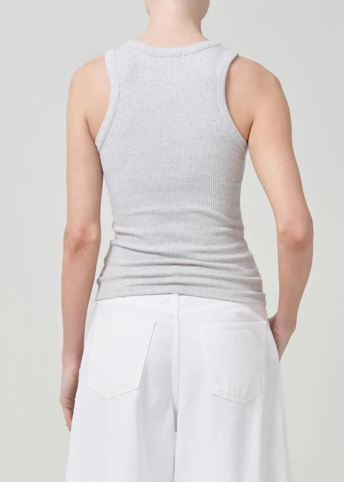 Tops and Bodysuits Women Agolde Poppy Tank In Grey Heather