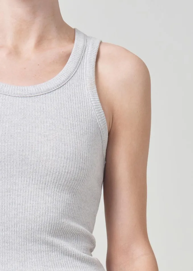 Tops and Bodysuits Women Agolde Poppy Tank In Grey Heather