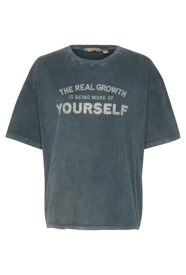 Tops and TShirts Women CULTURE CUchamanna Tshirt Black Wash