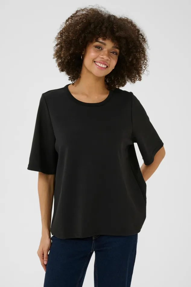 Tops and TShirts Women CULTURE CUhara Tshirt Black