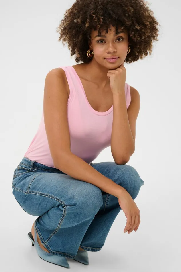 Tops and TShirts Women CULTURE CUpoppy Top Lilac Sachet