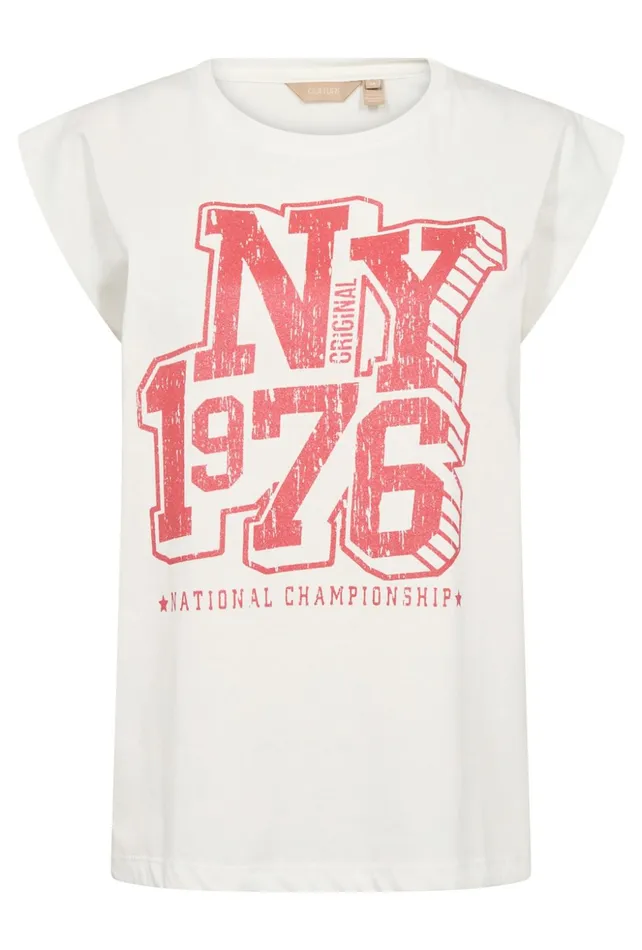 Tops and TShirts Women CULTURE CUroxy Tshirt Whitered