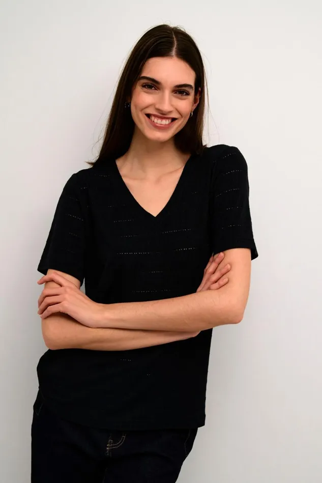 Tops and TShirts Women CULTURE CUtedi Tshirt Black