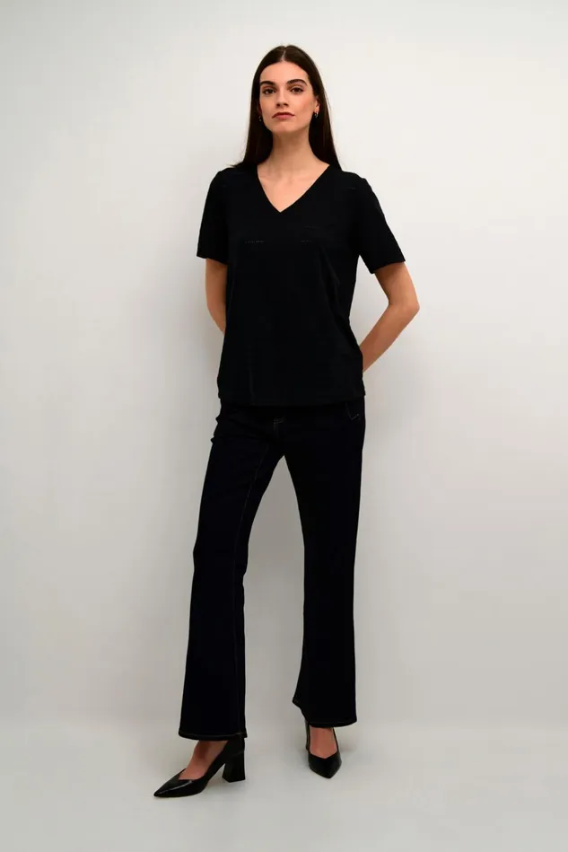 Tops and TShirts Women CULTURE CUtedi Tshirt Black