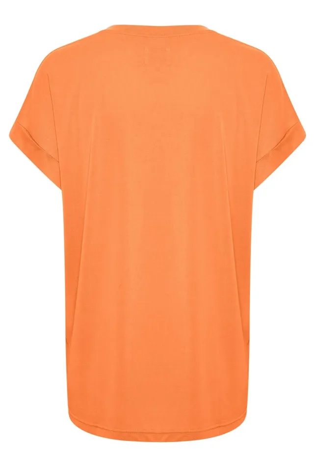 Tops and TShirts Women CULTURE Kajsa Tshirt Tangerine