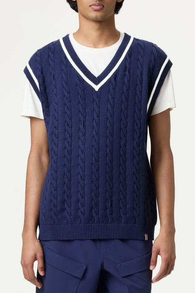 Tops and TShirts Women Fila Baseline Cable Knit Vest 492 Filanavygardenia Tops and TShirts Women Fila Baseline Cable Knit Vest 492 Filanavygardenia