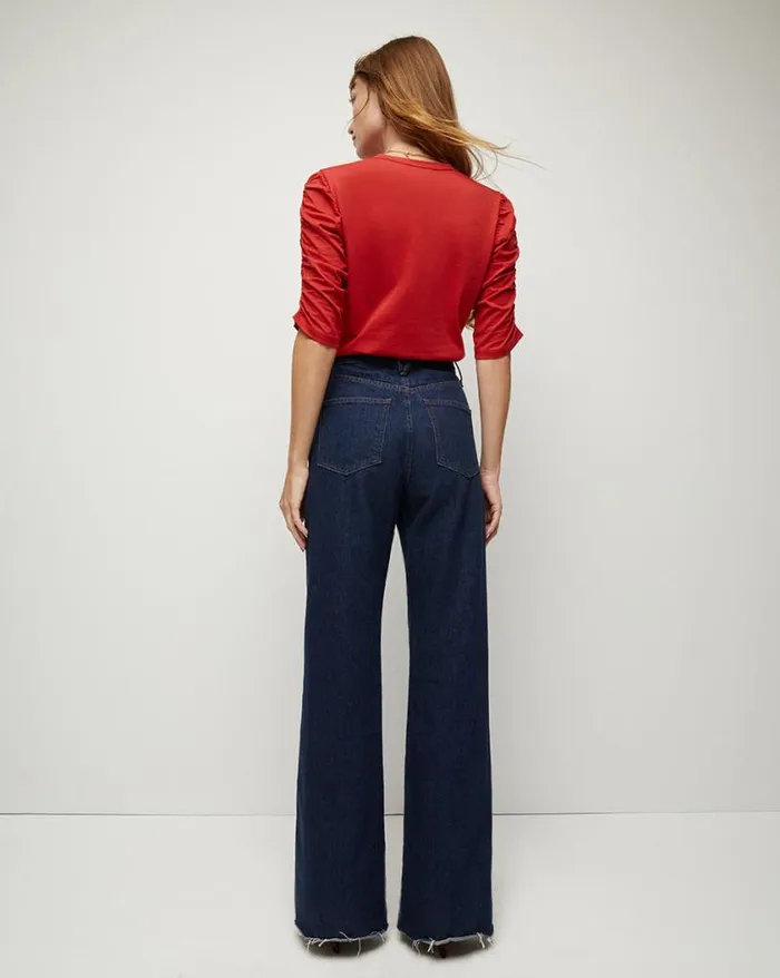 Tops and Tees Shop Veronica Beard RED X Veronica Beard Waldorf Tee Red