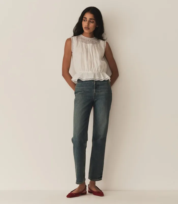 Tops Women DEN Lilibet Top Salt Tops Women DEN Lilibet Top Salt