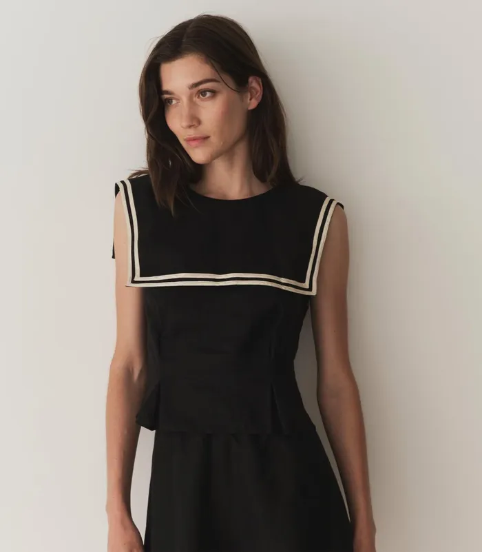 Tops Women DEN Margie Top Black Tops Women DEN Margie Top Black