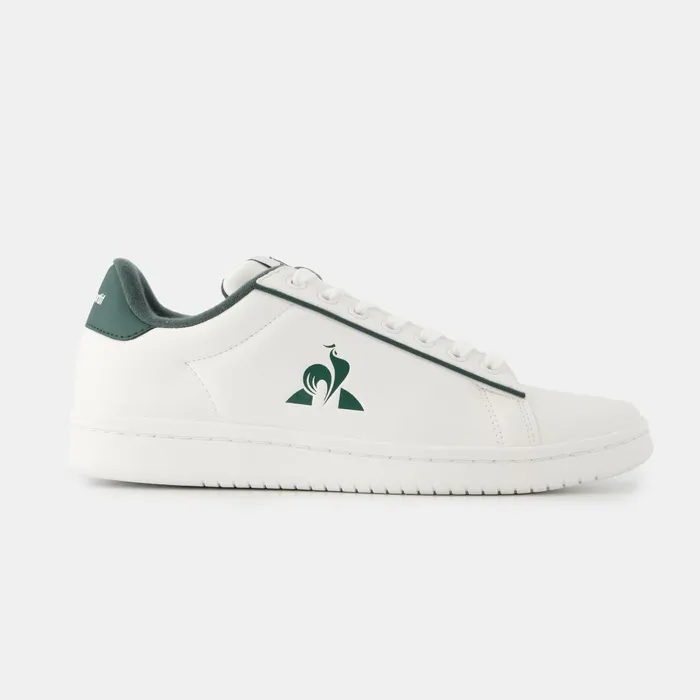 Trainers And Sneakers Men Le Coq Sportif Shoes LCS COURT CLEAN Optical White Trekking Green Trainers And Sneakers Men Le Coq Sportif Shoes LCS COURT CLEAN Optical White Trekking Green