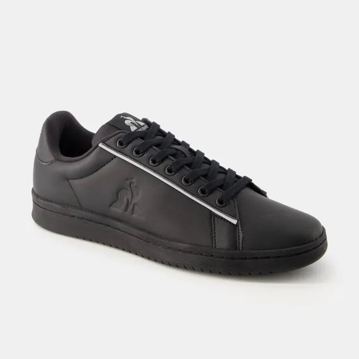 Trainers And Sneakers WomenMen Le Coq Sportif Shoes LCS COURT CLEAN Triple Black Trainers And Sneakers WomenMen Le Coq Sportif Shoes LCS COURT CLEAN Triple Black