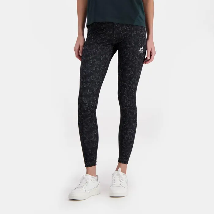 Trousers Joggers And Shorts Women Le Coq Sportif Training Performance Leggings All Over Scarab