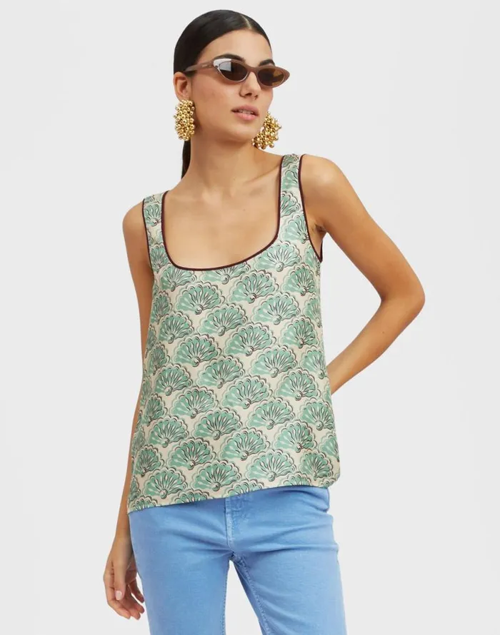 Twirl Top Fans Mint Women La Double J Shirts and Tops