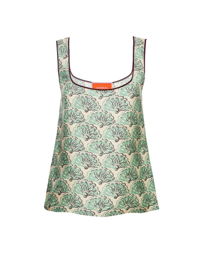 Twirl Top Fans Mint Women La Double J Shirts and Tops Twirl Top Fans Mint Women La Double J Shirts and Tops