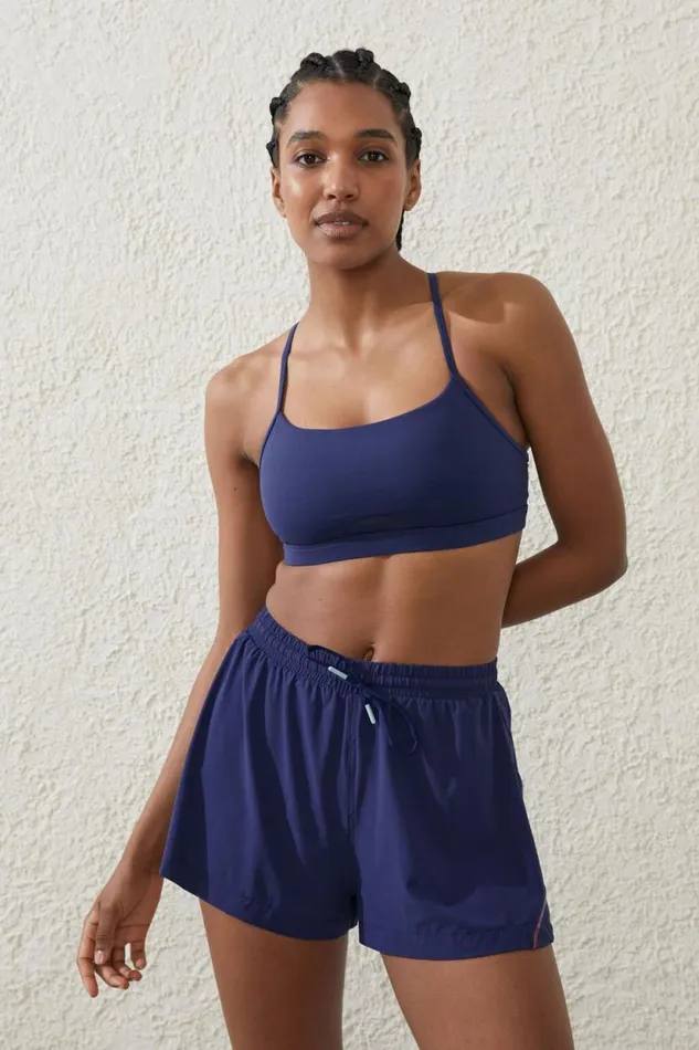Ultra Luxe Mesh Strappy Crop Quiet Skyav Stitch Women Cotton On Tops