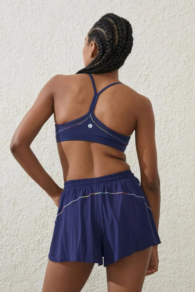 Ultra Luxe Mesh Strappy Crop Quiet Skyav Stitch Women Cotton On Tops