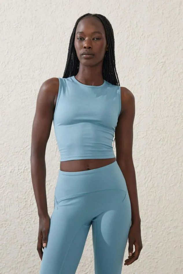 Ultra Soft Essential Tank Stone Blue Women Cotton On Tops