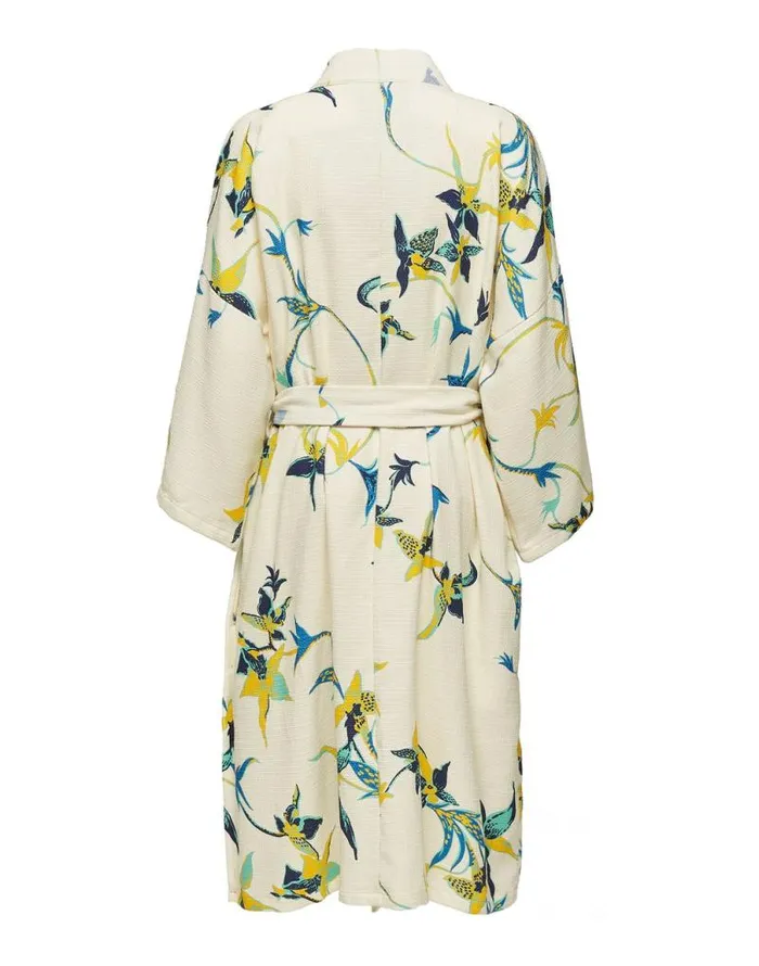 Unisex Big Robe Orchidea Bianco In Cotton Women La Double J Loungewear Unisex Big Robe Orchidea Bianco In Cotton Women La Double J Loungewear