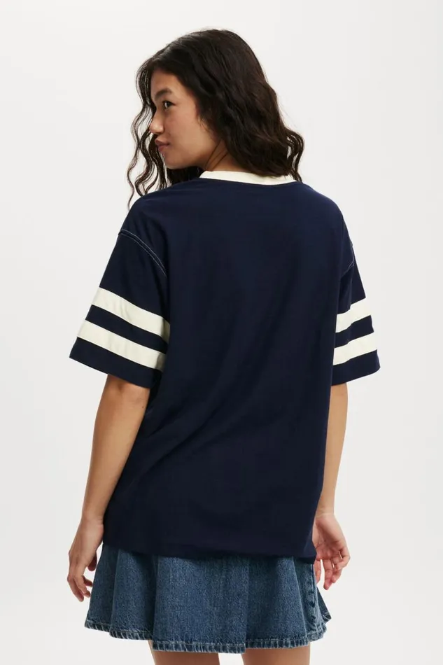 V Neck Oversized Graphic Tee New York Team Usa Winter Night Women Cotton On Tops V Neck Oversized Graphic Tee New York Team Usa Winter Night Women Cotton On Tops