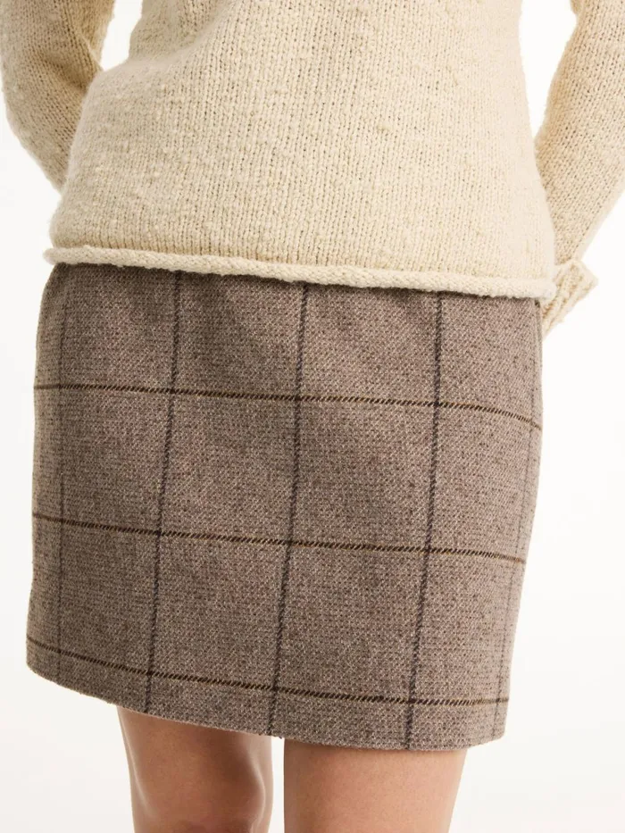 Vestlinge Mini Skirt Autumn Check Women By Malene Birger Skirts