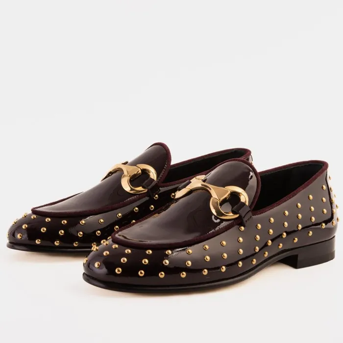 Vinci Leather Dress Shoes The Jupiter Shoe Burgundy Spike Leather Bit Dress Loafer Limited Edition Shoe 8211 Men