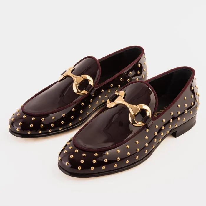 Vinci Leather Dress Shoes The Jupiter Shoe Burgundy Spike Leather Bit Dress Loafer Limited Edition Shoe 8211 Men
