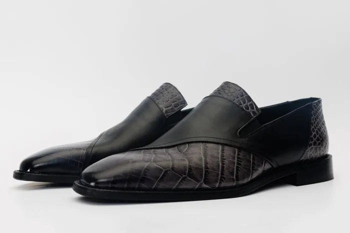 Vinci Leather Dress Shoes The Mississippi Black Leather Loafer Shoe 8211 Men