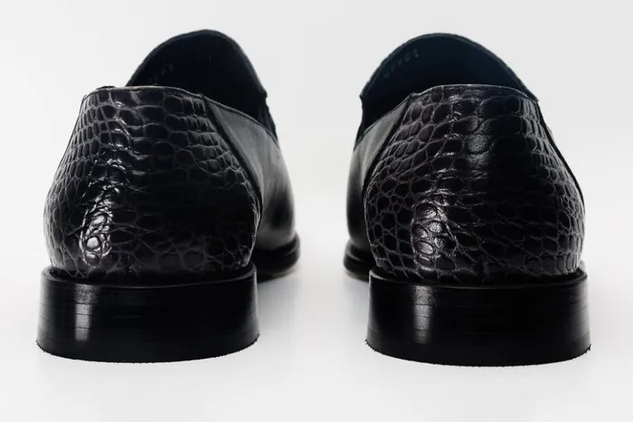 Vinci Leather Dress Shoes The Mississippi Black Leather Loafer Shoe 8211 Men
