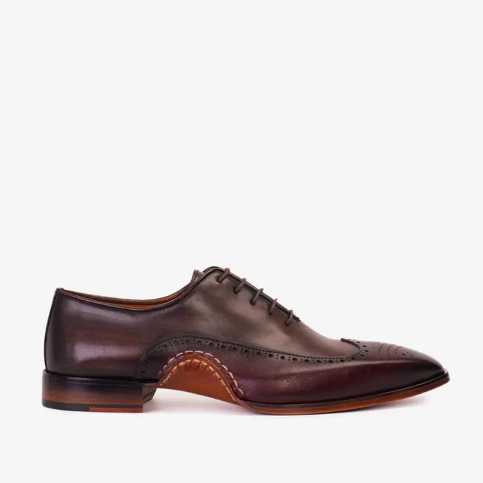 Vinci Leather Dress Shoes The Royal Hand Craft Burgundy Wingtip Oxford Shoe 8211 Men Vinci Leather Dress Shoes The Royal Hand Craft Burgundy Wingtip Oxford Shoe 8211 Men