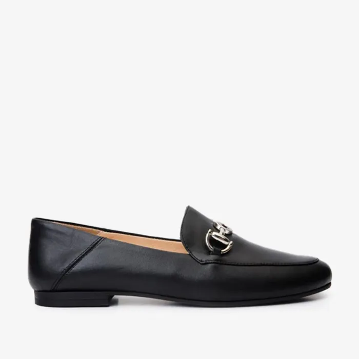 Vinci Leather Flats Luanda Black Leather Flat Shoe 8211 Women