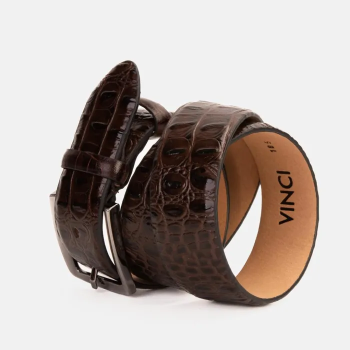 Vinci Leather Leather Belts The Bomba Brown Leather Belt 8211 Men