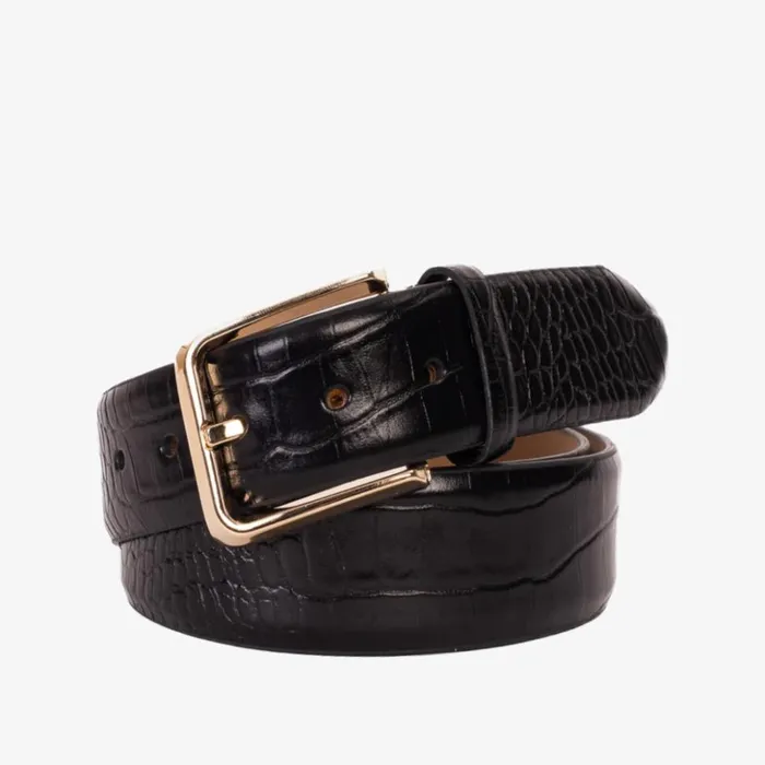 Vinci Leather Leather Belts The Monaco Black Leather Belt 8211 Men