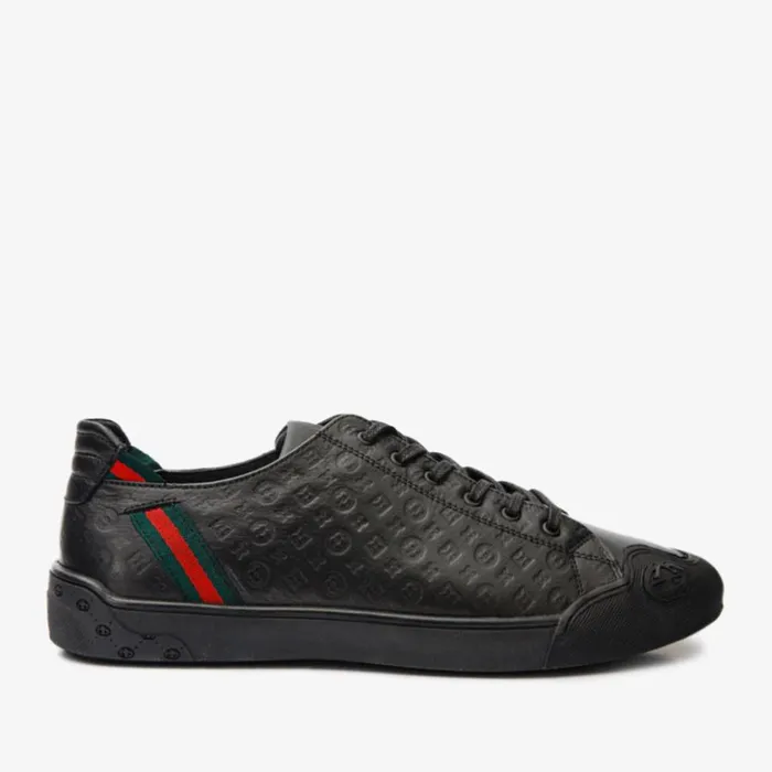Vinci Leather Sneakers The Getto Black Leather Sneaker 8211 Men