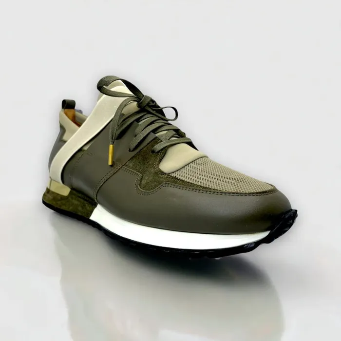 Vinci Leather Sneakers The Reno Green Leather Sneaker 8211 Men