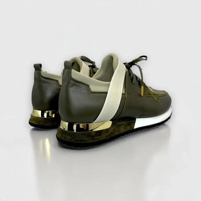 Vinci Leather Sneakers The Reno Green Leather Sneaker 8211 Men