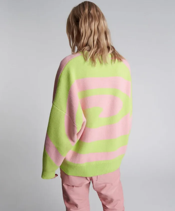 VORTEX JUMPER PINK Women One Teaspoon Knitwear VORTEX JUMPER PINK Women One Teaspoon Knitwear