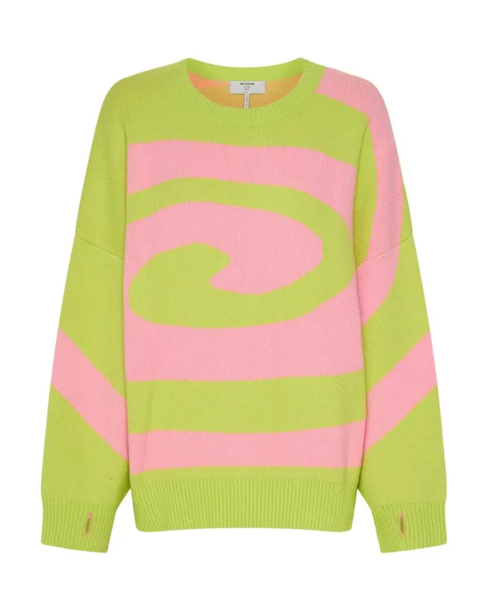 VORTEX JUMPER PINK Women One Teaspoon Knitwear VORTEX JUMPER PINK Women One Teaspoon Knitwear