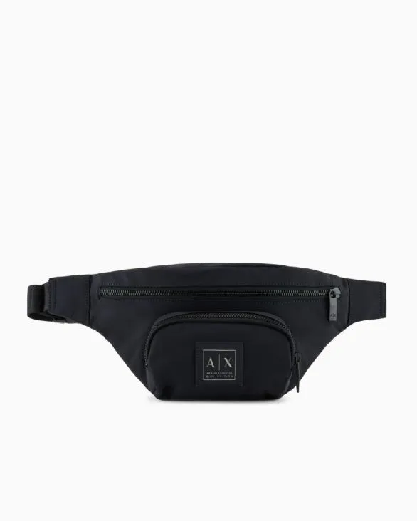 Waist Bag With External Pocket Navyblue Men Armani Belt Bags
