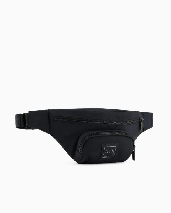 Waist Bag With External Pocket Navyblue Men Armani Belt Bags Waist Bag With External Pocket Navyblue Men Armani Belt Bags