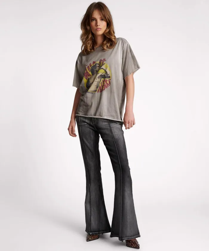 WILD AT HEART BOYFRIEND TEE Women One Teaspoon Basic Tees WILD AT HEART BOYFRIEND TEE Women One Teaspoon Basic Tees