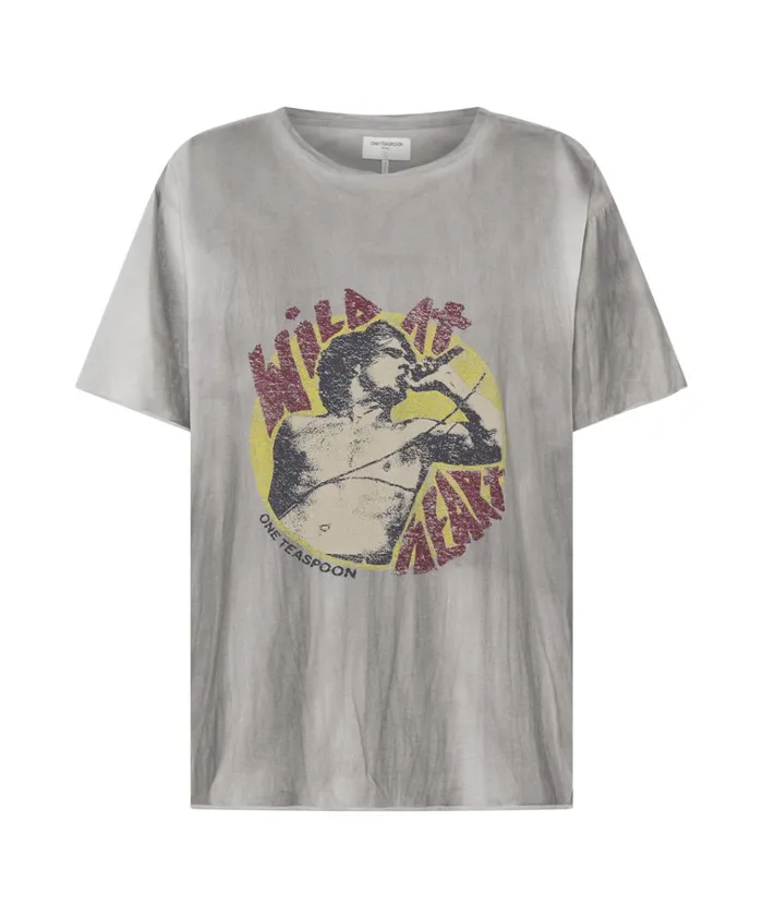 WILD AT HEART BOYFRIEND TEE Women One Teaspoon Basic Tees WILD AT HEART BOYFRIEND TEE Women One Teaspoon Basic Tees