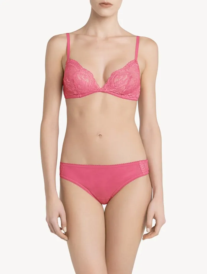 Wild Orchid Lace Nonwired Bra Lingerie La Perla Triangle