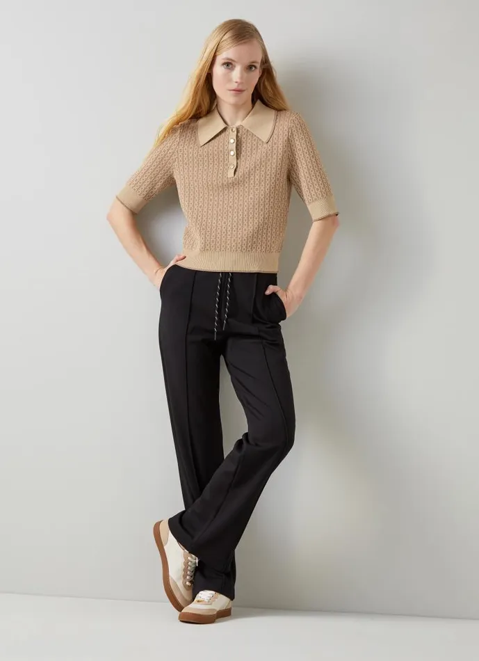 Women Ada Black Trousers With LENZING ECOVERO Viscose Black LKBennett Trousers